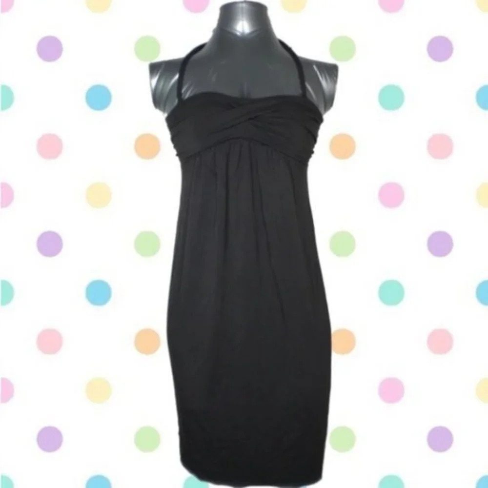 J Crew Dark Gray Convertible Halter Dress … - Picture 3 of 7